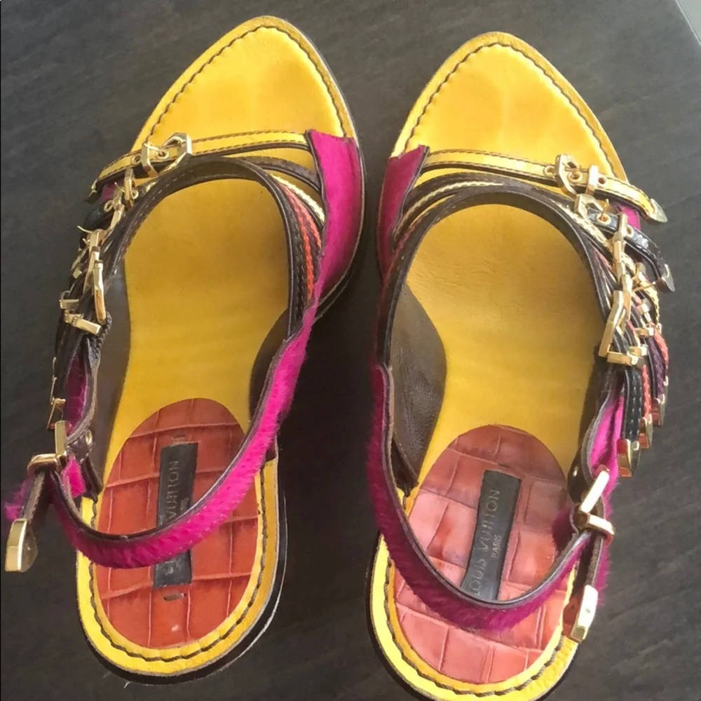 Louis Vuitton multicolor Tupelo Buckle Sandal Heel - Picture 7 of 11